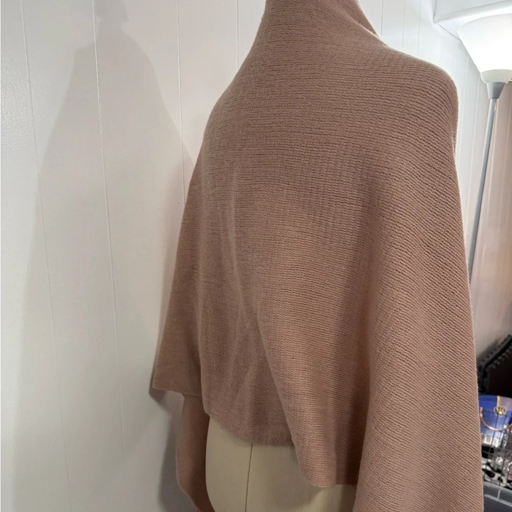 Steve Madden | Dusty Rose Oversized Blanket Scarf with Fringe